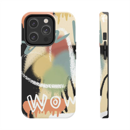 Abstract Splash: Wow Edition Tough iPhone Cases