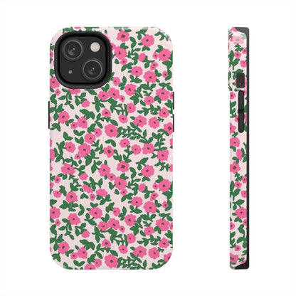 Spring Edition Pink Floral Tough iPhone Cases