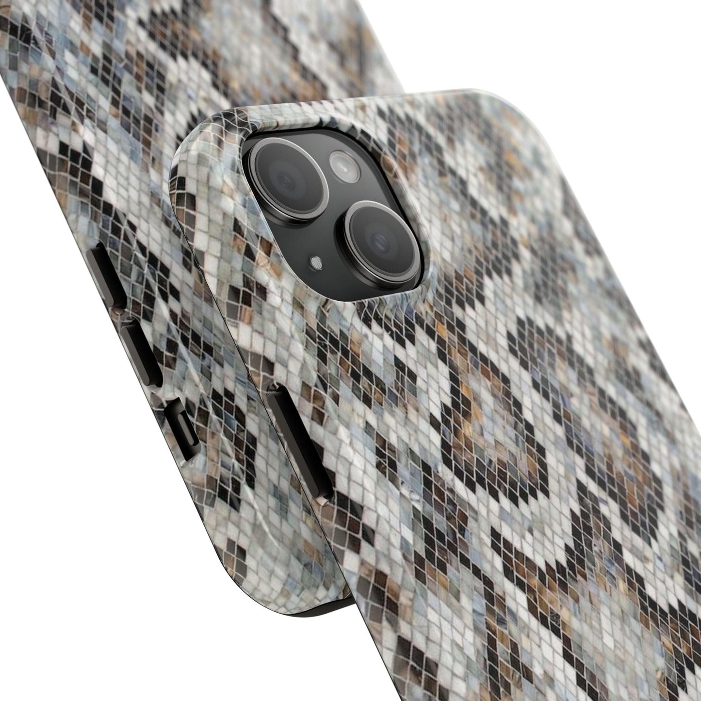 Crawler in Grey Mosaic Tough iPhone Cases