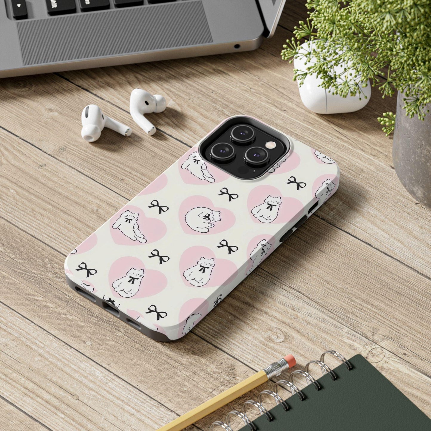 Kitty Love Affair Tough iPhone Cases