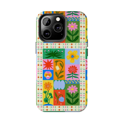 Flower Garden Paradise Tough iPhone Cases