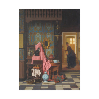 Opportunity Makes a Thief by Charles Joseph Grips on a Matte Canvas Stretched 0.75