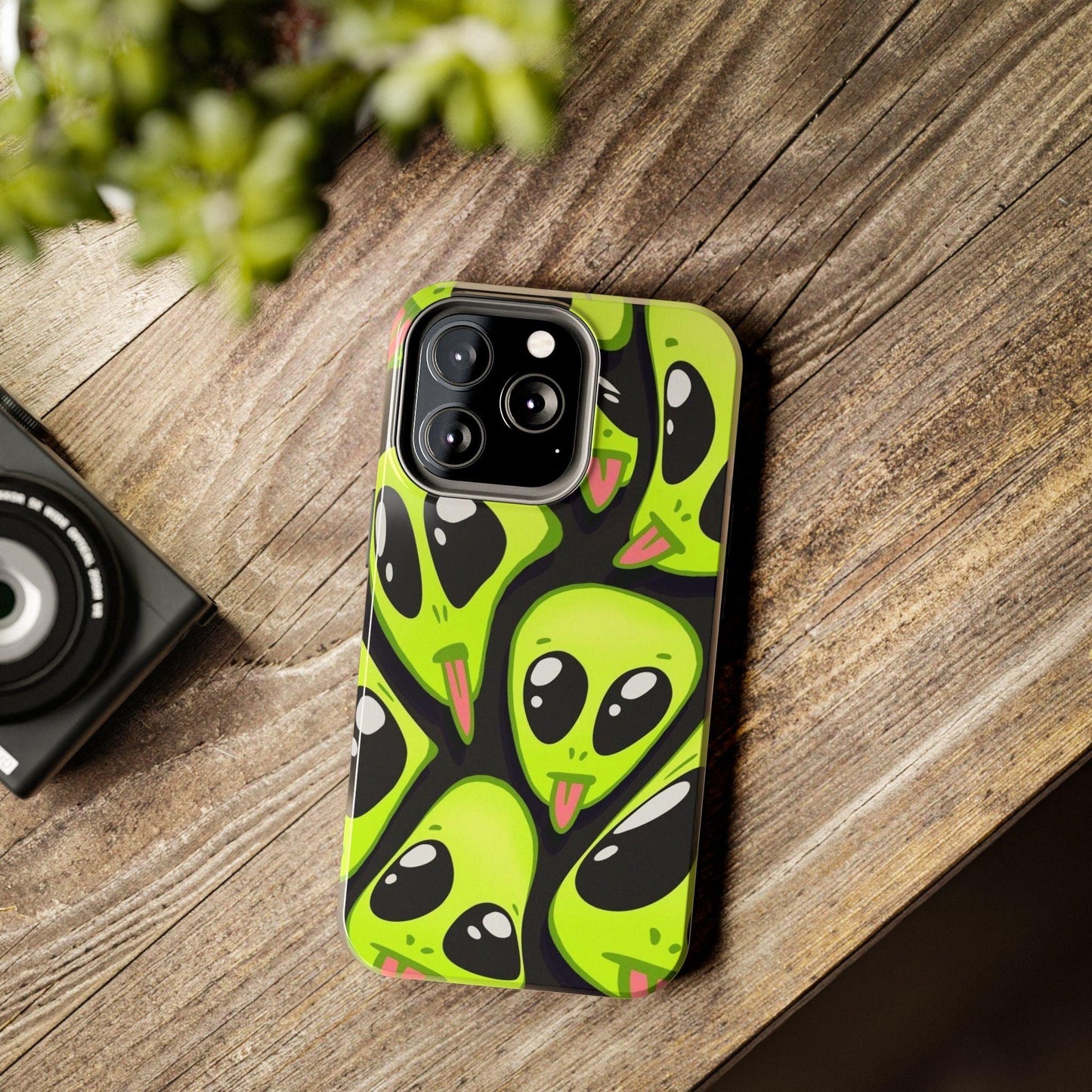 Alien Frenzy Tough iPhone Cases