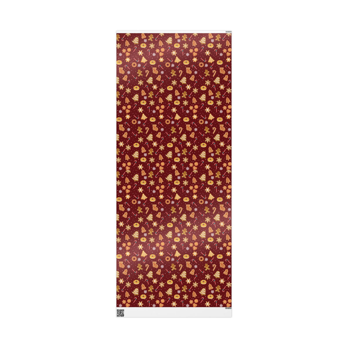 The Cookie Wonderland Burgundy Wrapping Paper