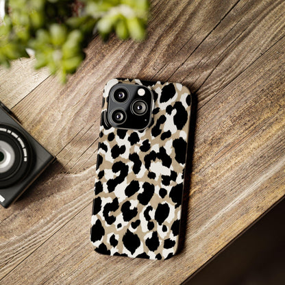 Savanna Noir Spots Slim iPhone Cases