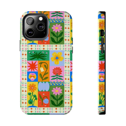 Flower Garden Paradise Tough iPhone Cases