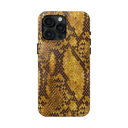 Golden Viper Scales Tough iPhone Cases