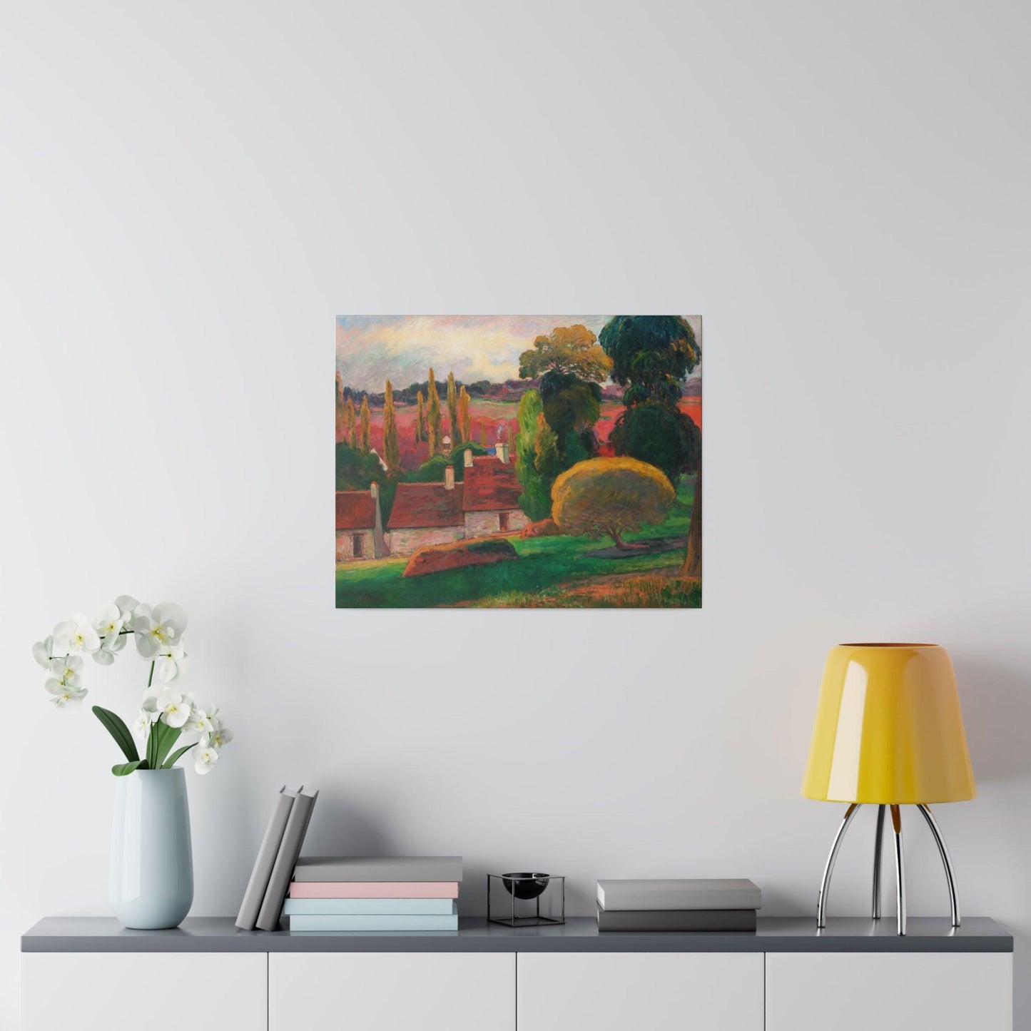 A Farm in Brittany (ca. 1894) by Paul Gauguin - Matte Canvas, Stretched, 0.75"