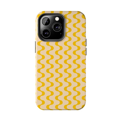 Yellow Dancing Dunes Tough iPhone Cases