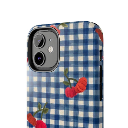 Charming Gingham Tough iPhone Cases