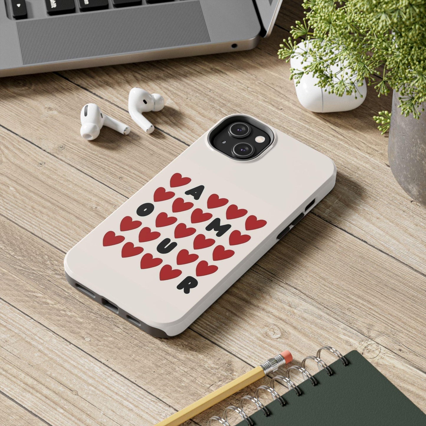 Amour Valentines Hearts Tough iPhone Cases