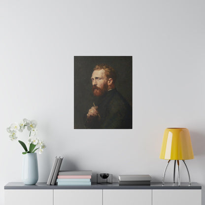 John Russell's Portrait of Vincent van Gogh (1886) - Matte Canvas, Stretched, 0.75"