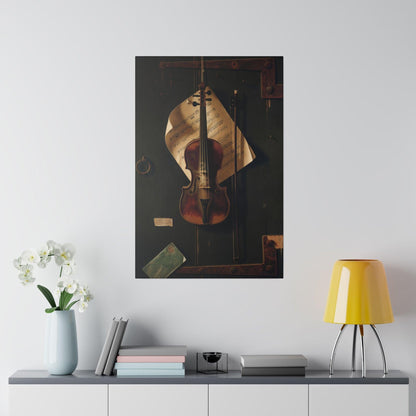 Still Life with Violin by William Harnett (1848-1892) - Matte Canvas, Stretched, 0.75"