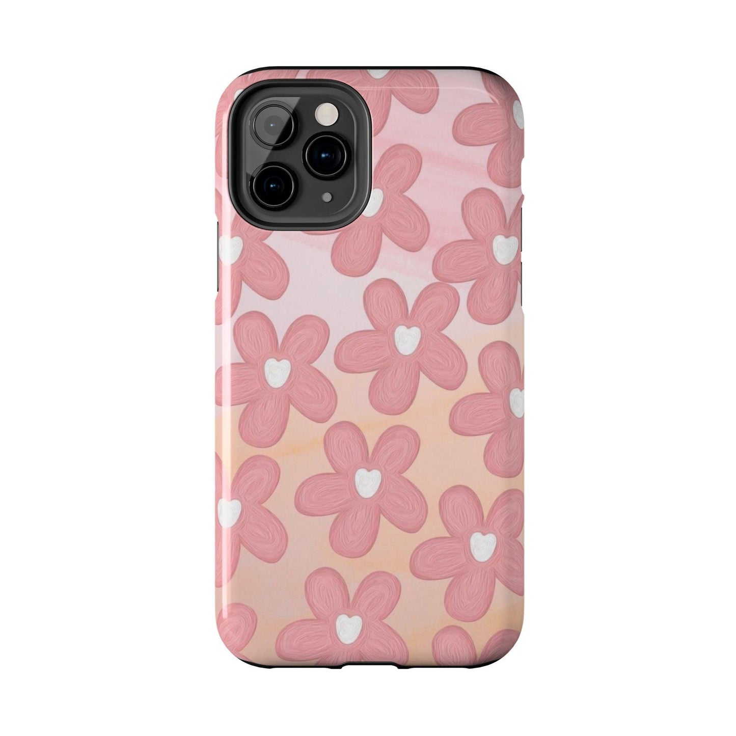 The Floral Hues Tough iPhone Cases