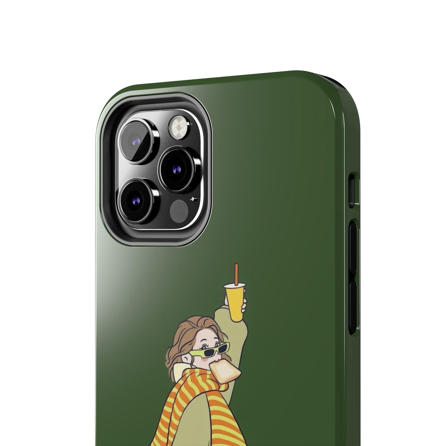 Snack Stroll & Sassy Sips Chic iPhone Cases