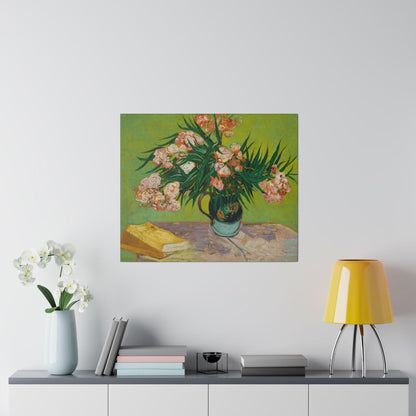 Oleanders 1888 by Vincent Van Gogh  Matte Canvas Stretched 0.75