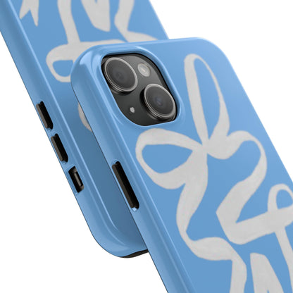 Bow in Blue Cute iPhone Cases