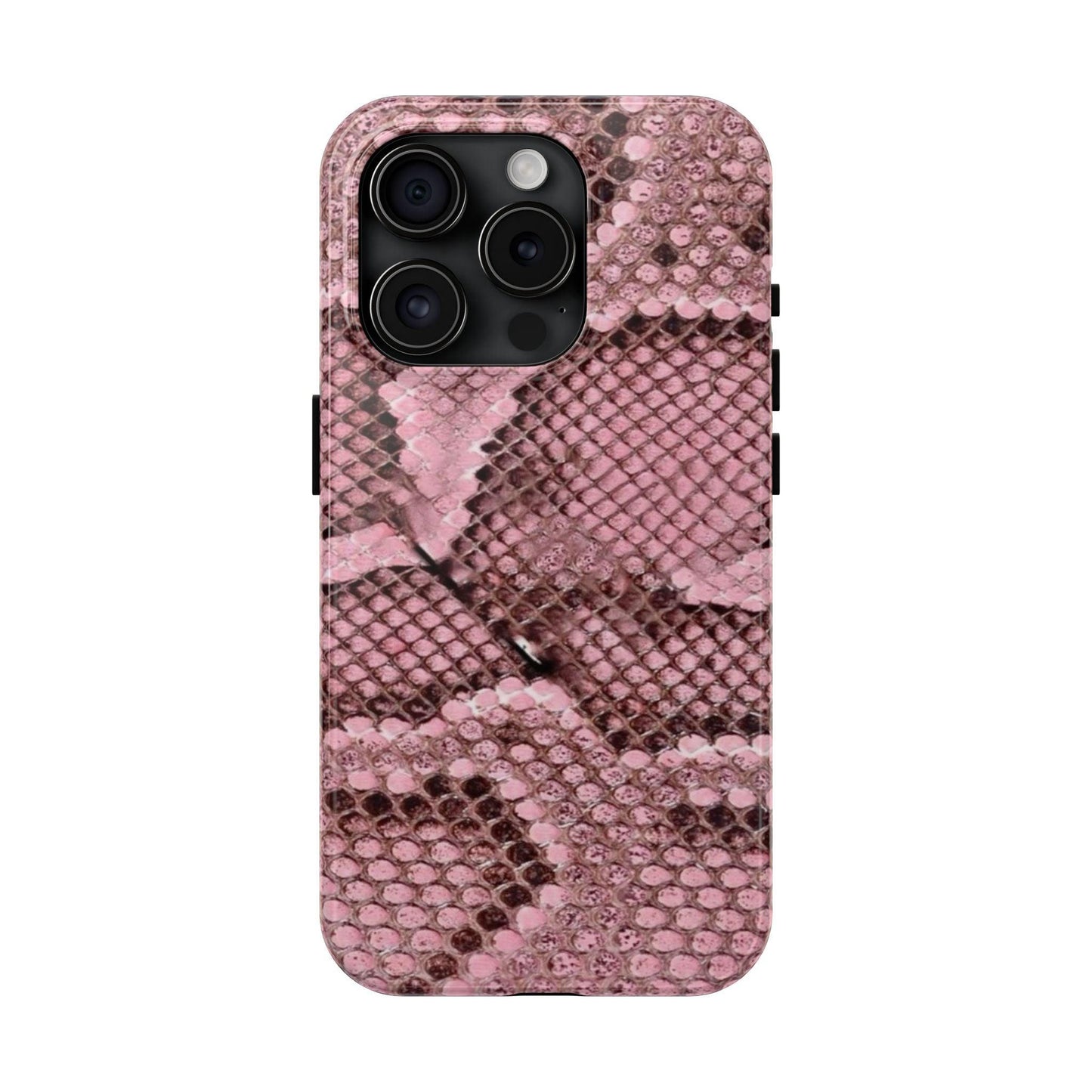 Pink Python Scales Tough iPhone Cases