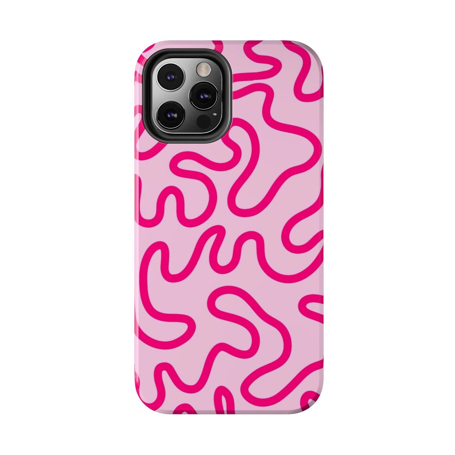 Pink Paradise Swirls Tough iPhone Cases