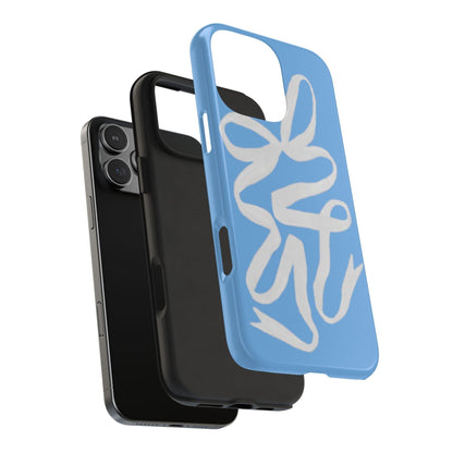 Bow in Blue Cute iPhone Cases