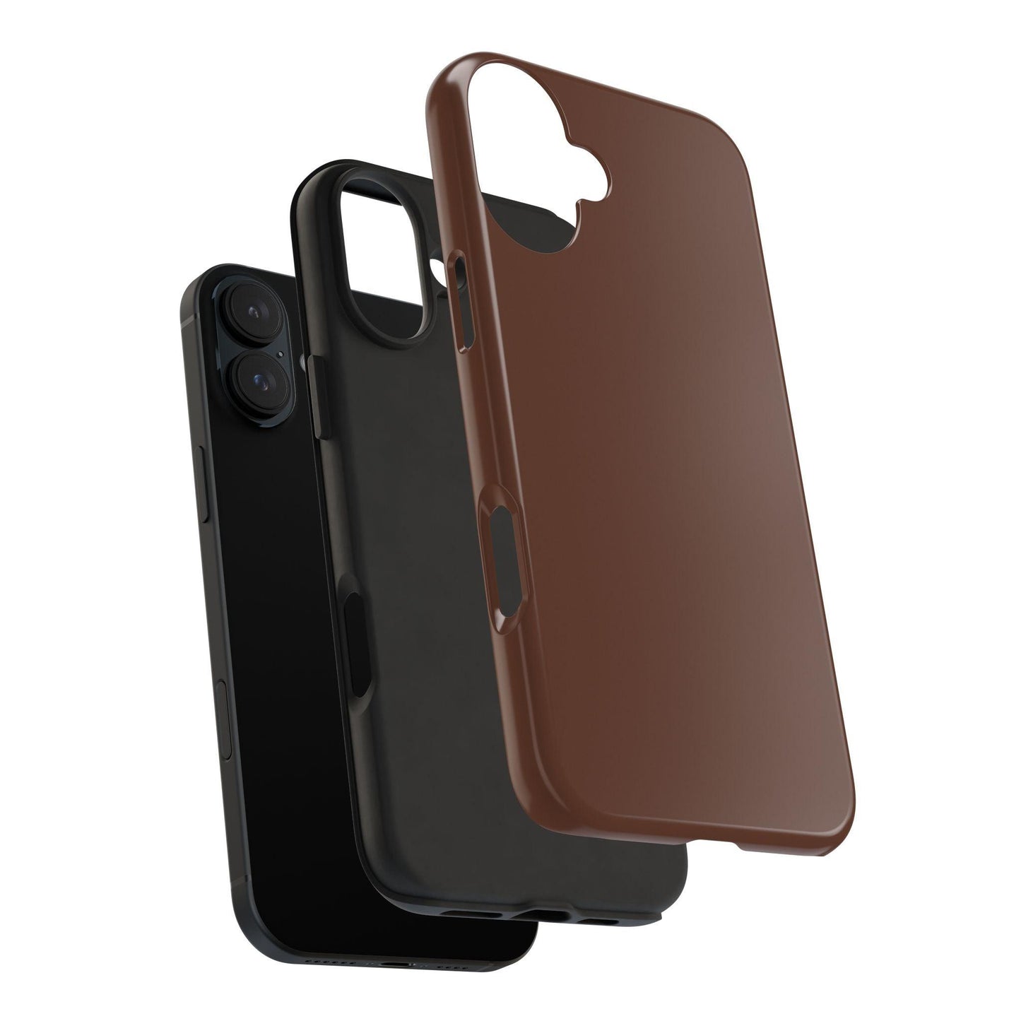 The Basics Coffee Brown iPhone Cases - The Basics Collection