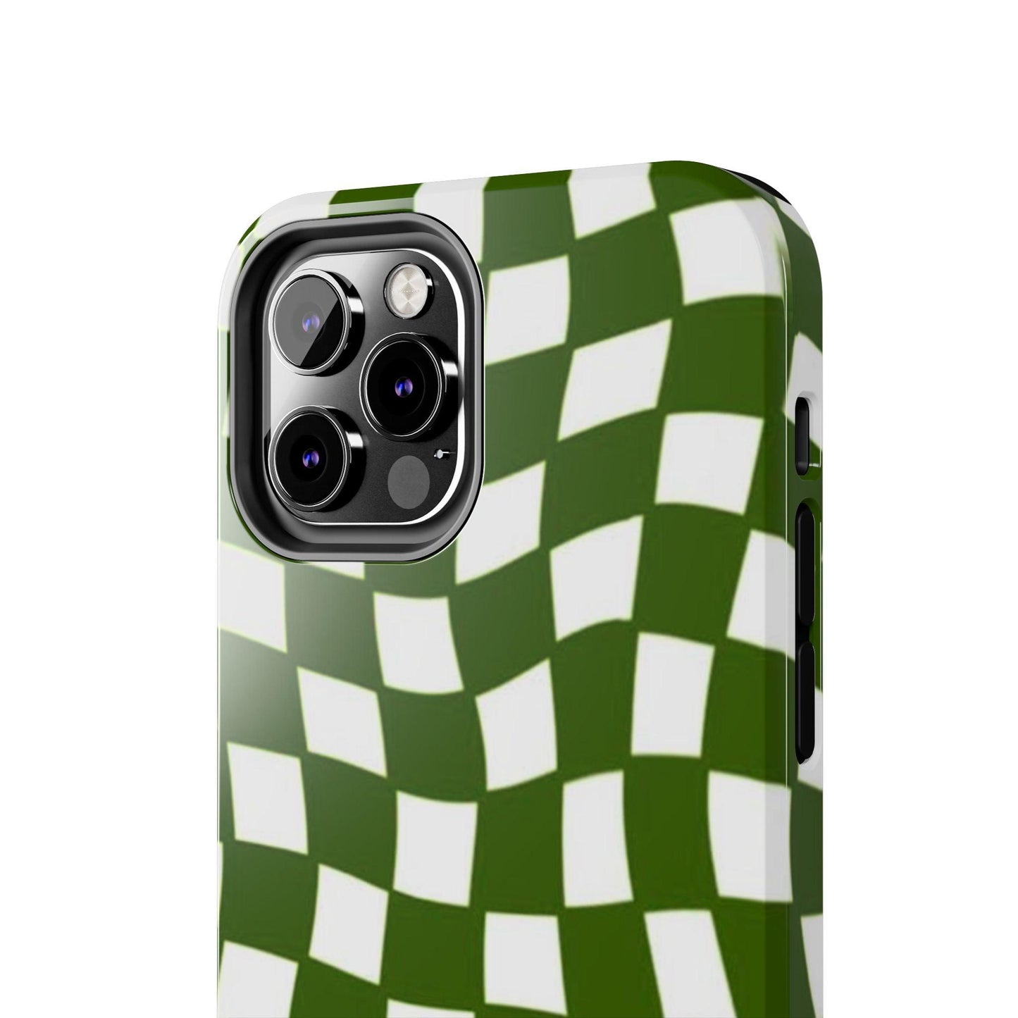 Green Checkmates Tough iPhone Cases