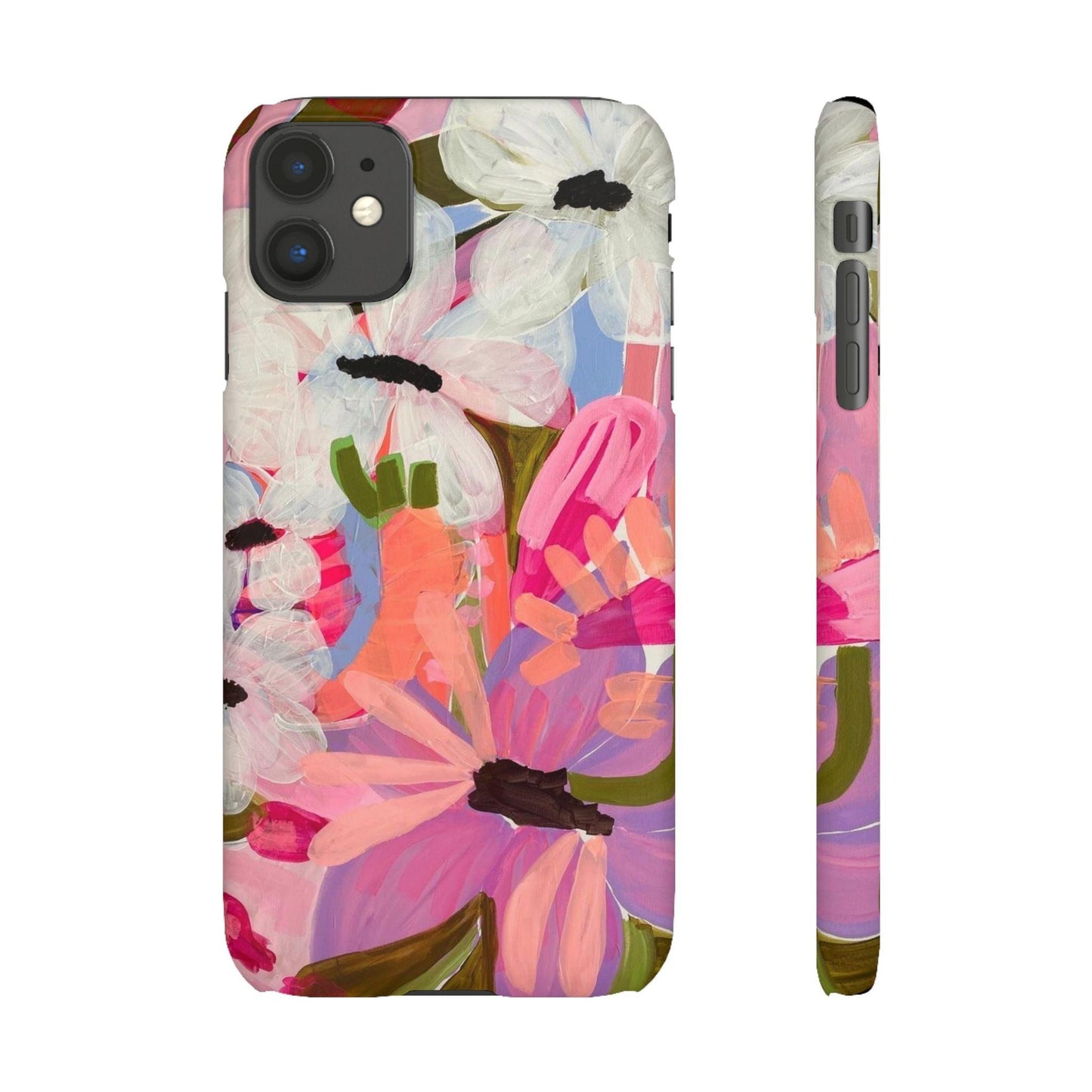 Blossoming Grace Floral Snap iPhone Cases