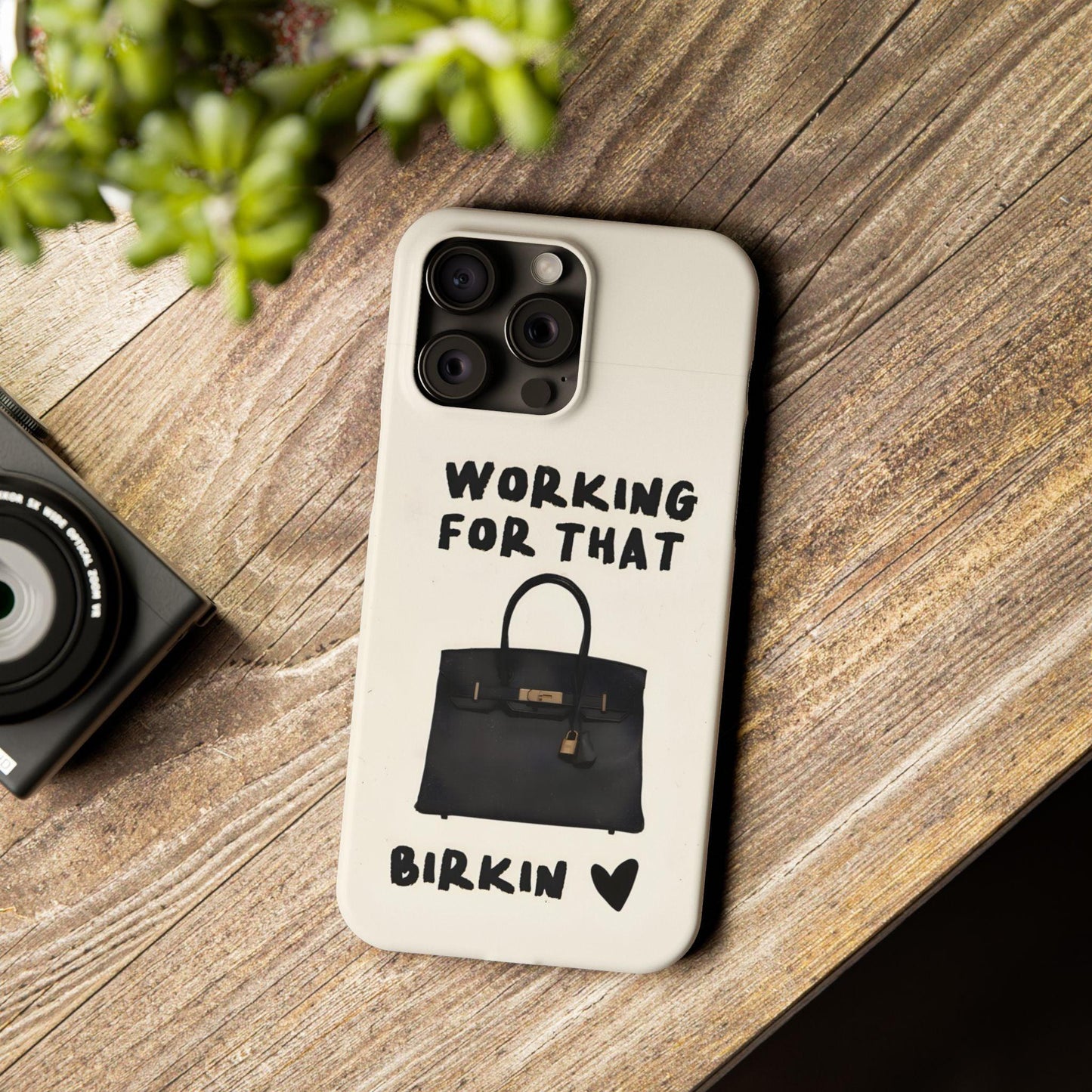 Working for that Luxe Bag Slim iPhone Cases