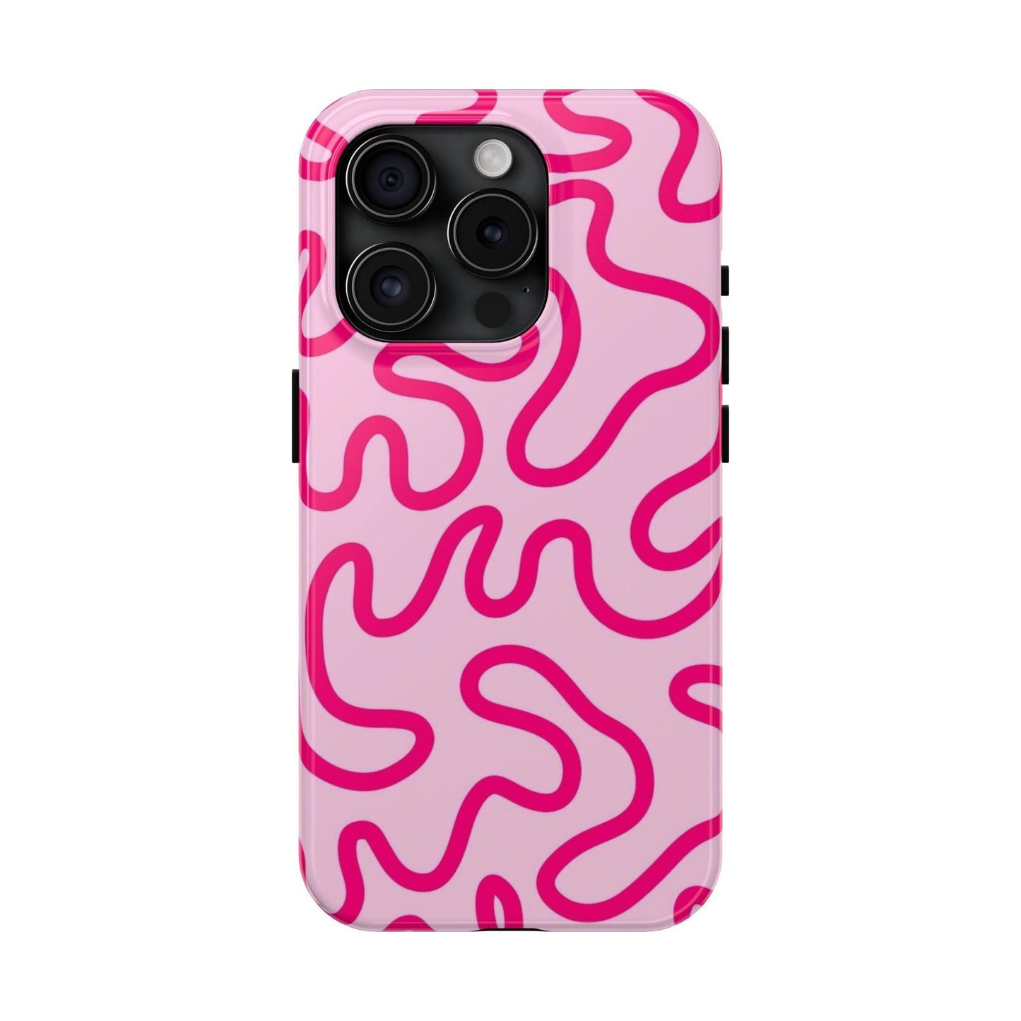 Pink Paradise Swirls Tough iPhone Cases