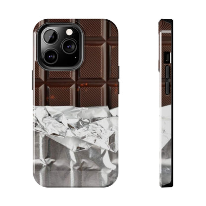 Chocolate with Silver Wrap iPhone Cases