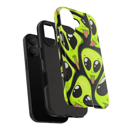 Alien Frenzy Tough iPhone Cases