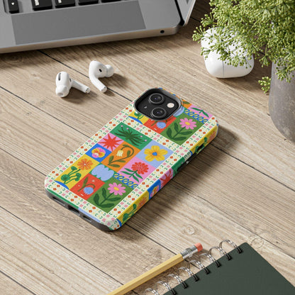 Flower Garden Paradise Tough iPhone Cases