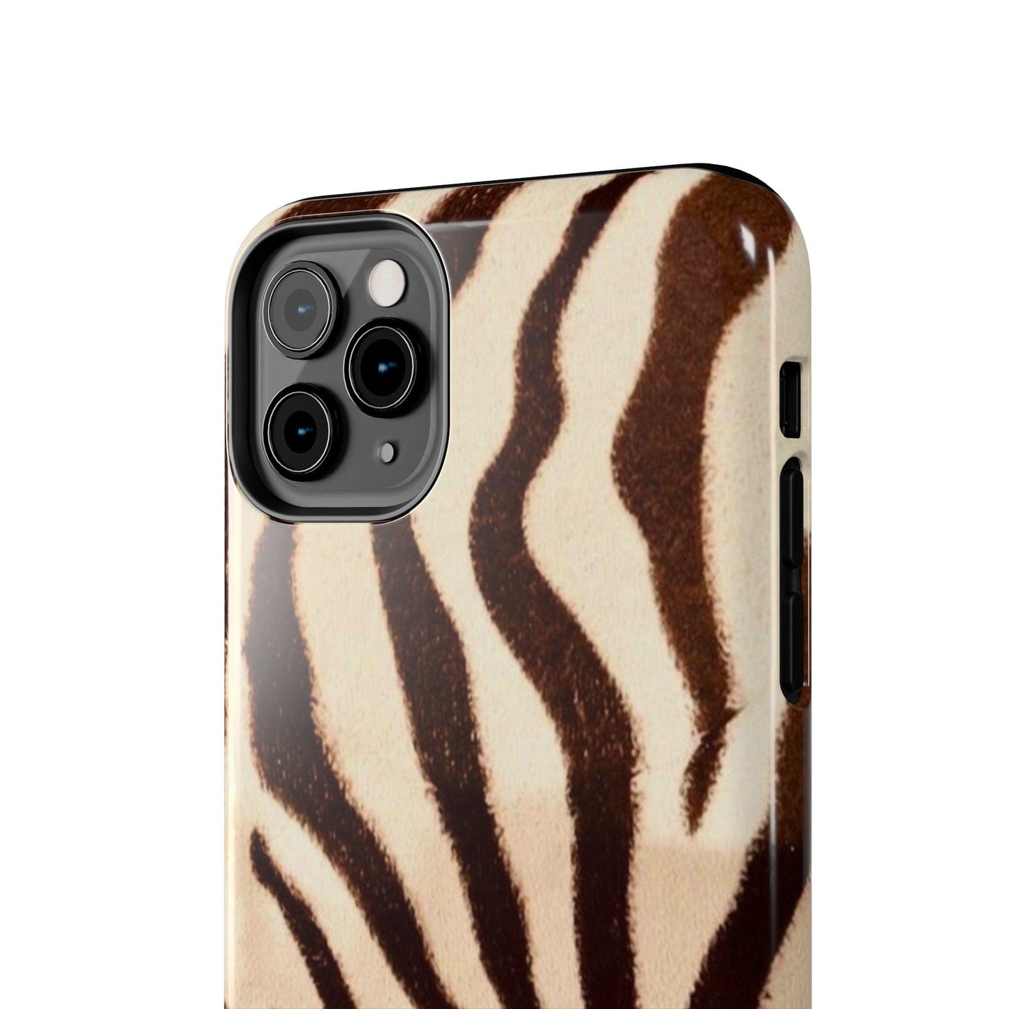 Taupe Twilights Stripe Tough iPhone Cases