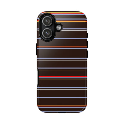 Chocolate Citylines Striped Phone Case