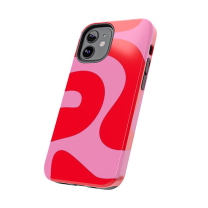 Pop Pink Swirls Tough iPhone Cases