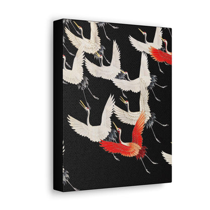 Furisode with a Myriad of Flying Cranes 1910  by anonymous  Canvas Gallery Wraps