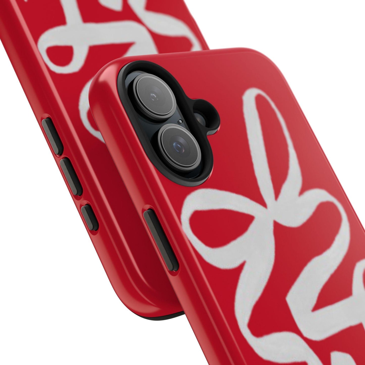 Bow Ribbon Red iPhone Cases