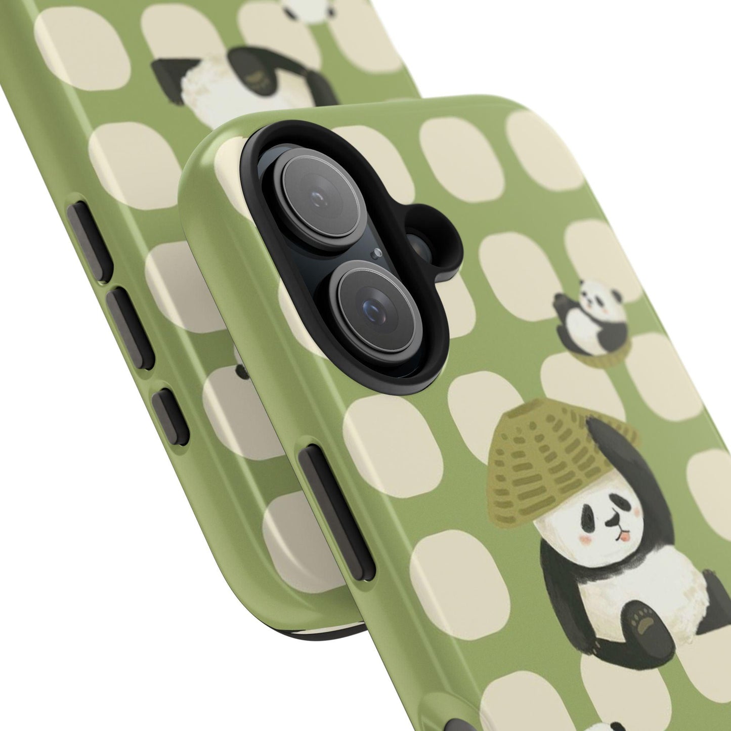 Bamboo Basket Pandas iPhone Cases