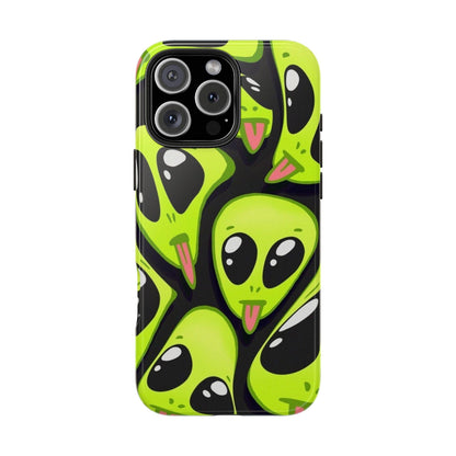 Alien Frenzy Tough iPhone Cases