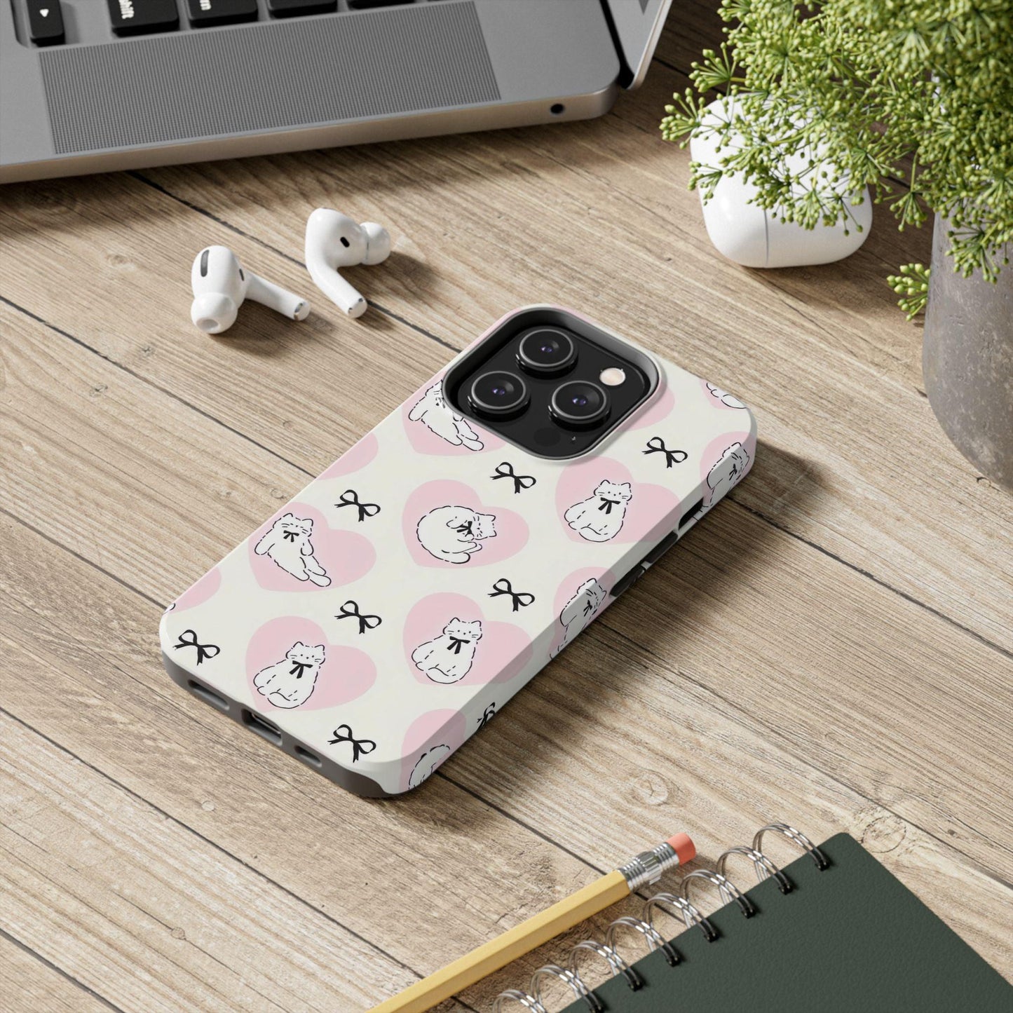 Kitty Love Affair Tough iPhone Cases