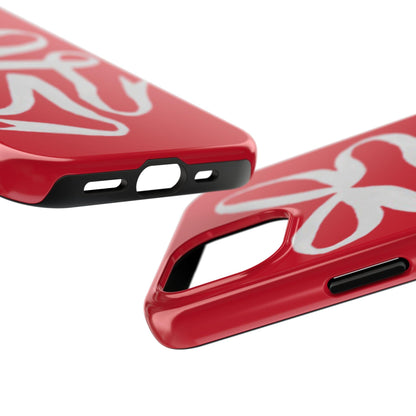 Bow Ribbon Red iPhone Cases