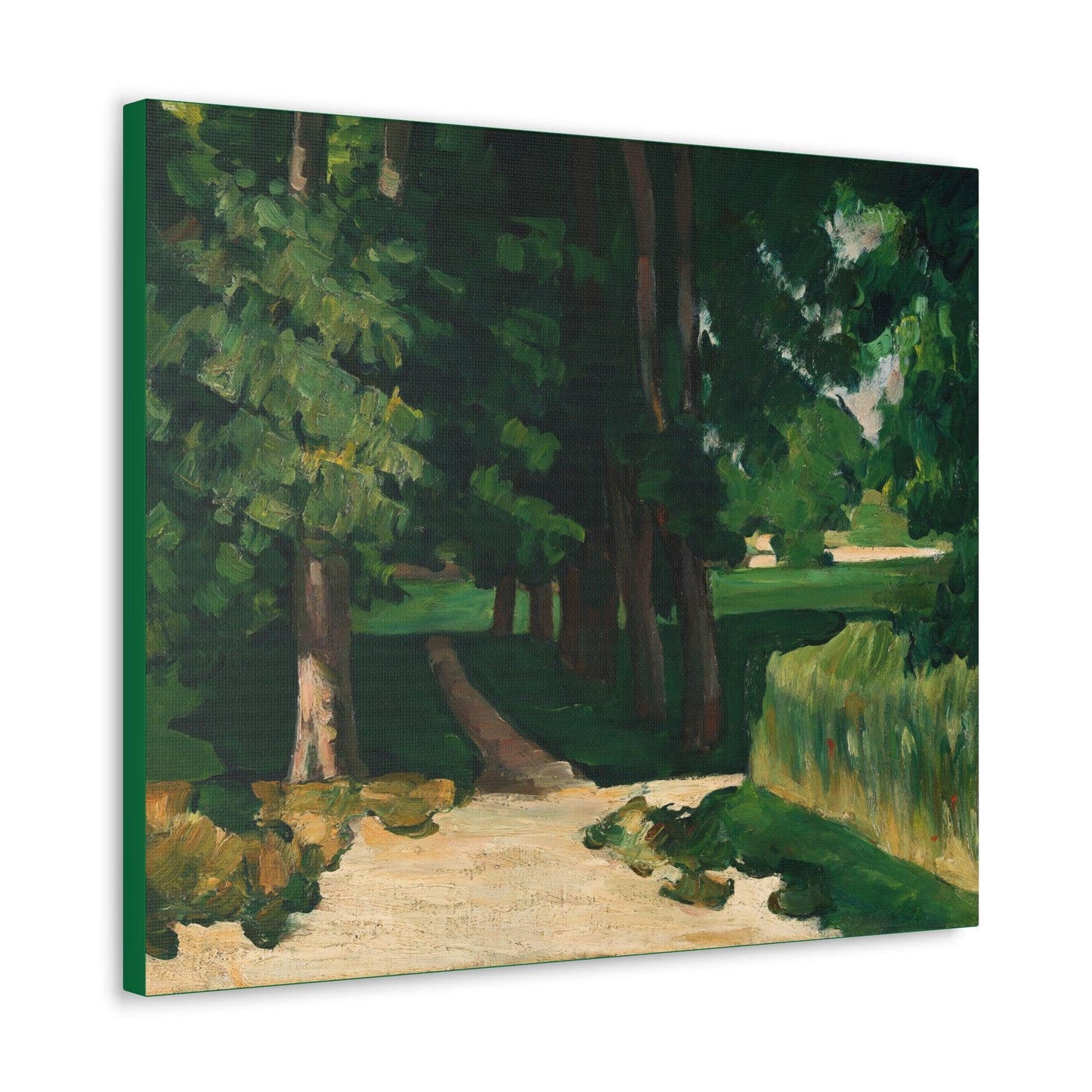 Paul Cézanne's The Avenue at the Jas de Bouffan (1869) - Canvas Gallery Wraps