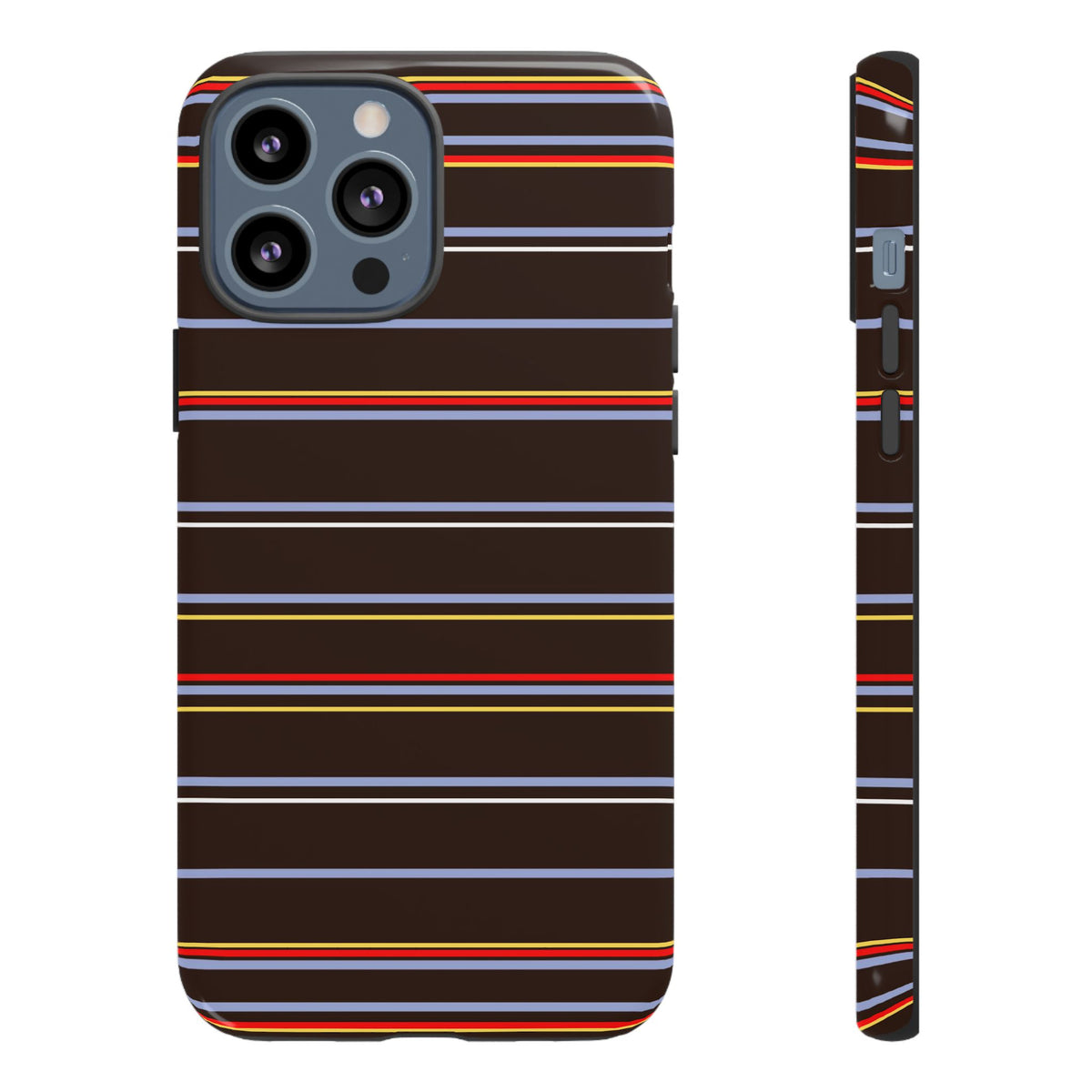 Chocolate Citylines Striped Phone Case