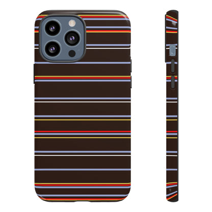Chocolate Citylines Striped Phone Case