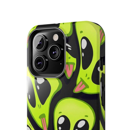 Alien Frenzy Tough iPhone Cases