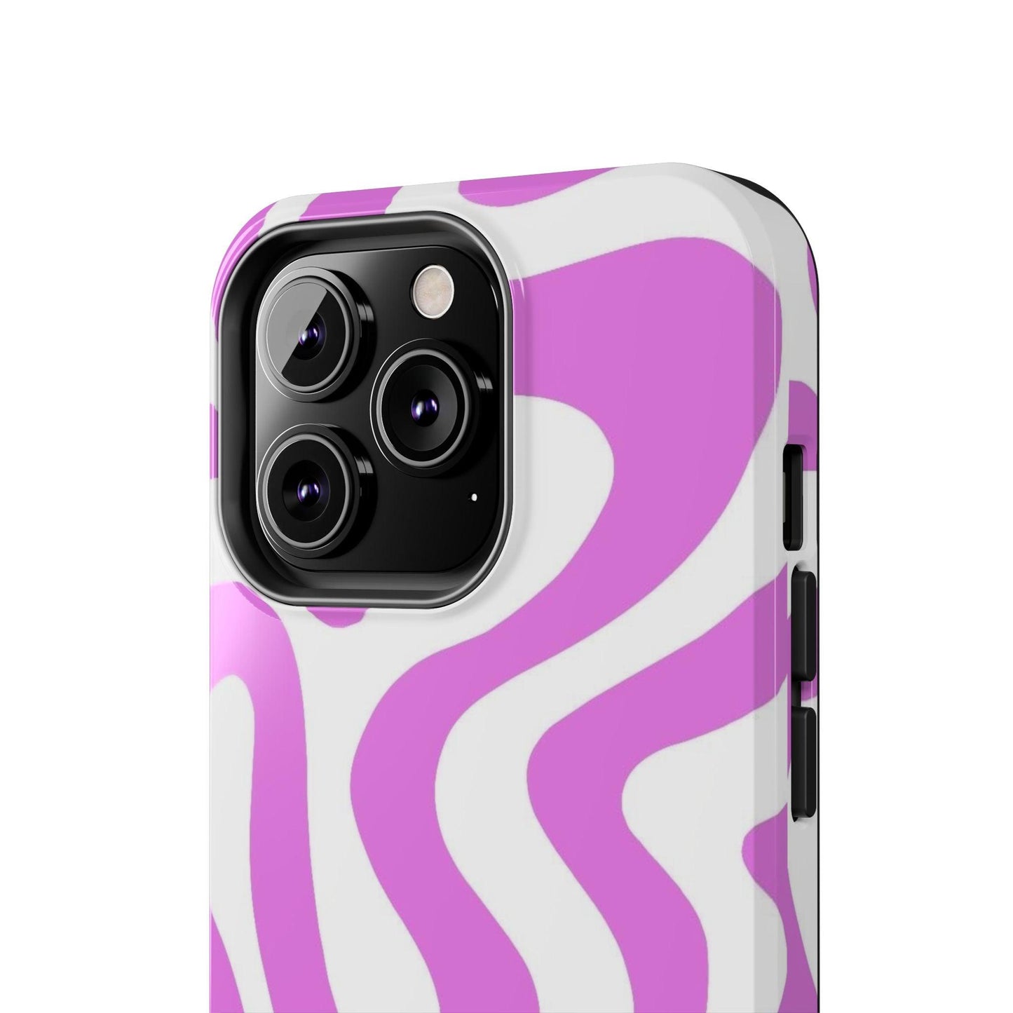 Lilac Swirl Fusion Tough iPhone Cases