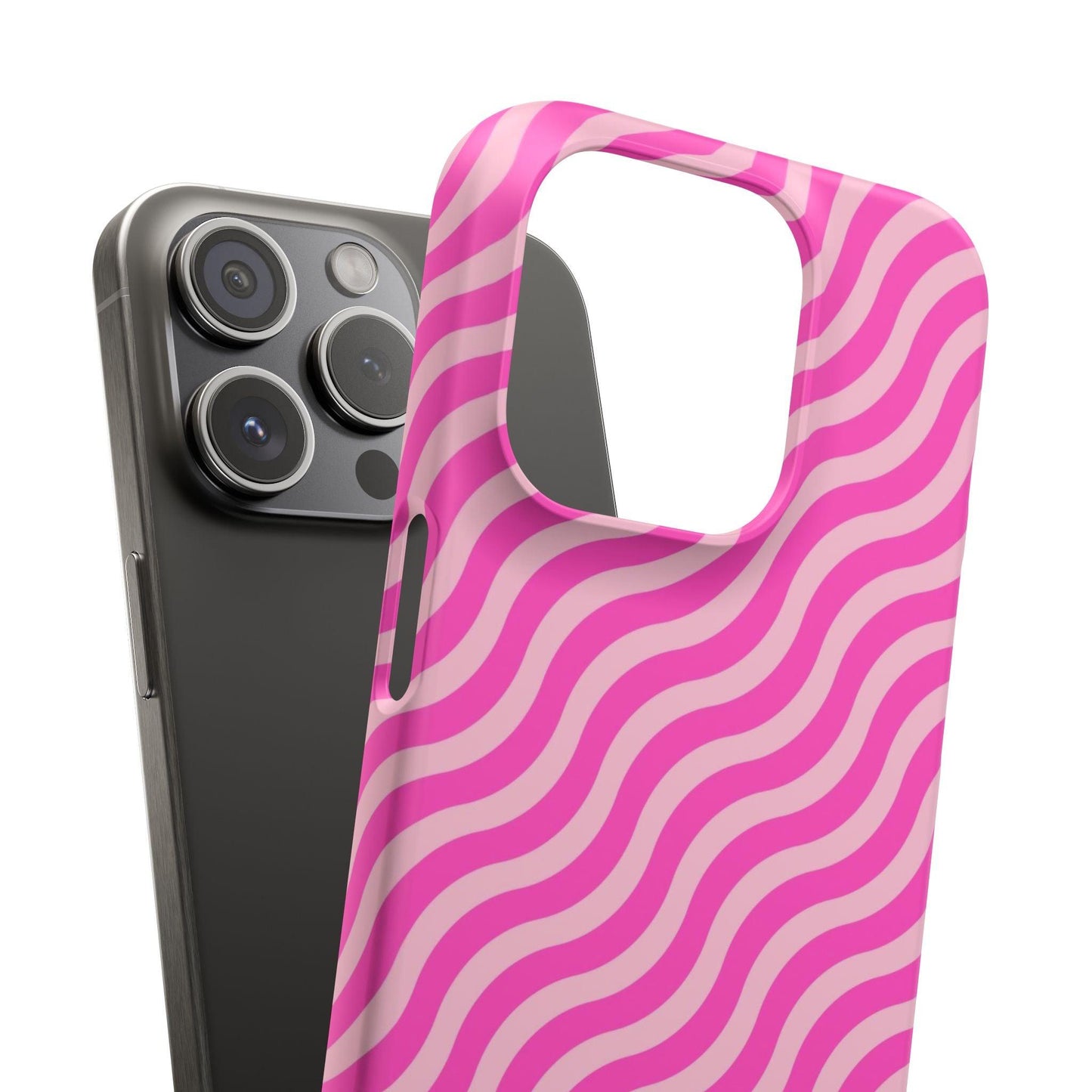 Waveicious Pink Snap iPhone Cases