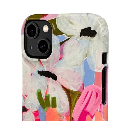 Blossoming Grace Floral Snap iPhone Cases