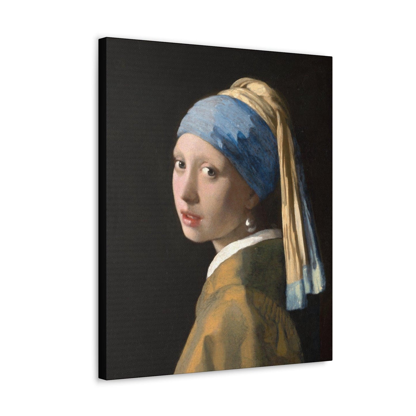 Girl with a Pearl Earring 1665 by Johannes Vermeer painting on a Canvas Gallery Wraps