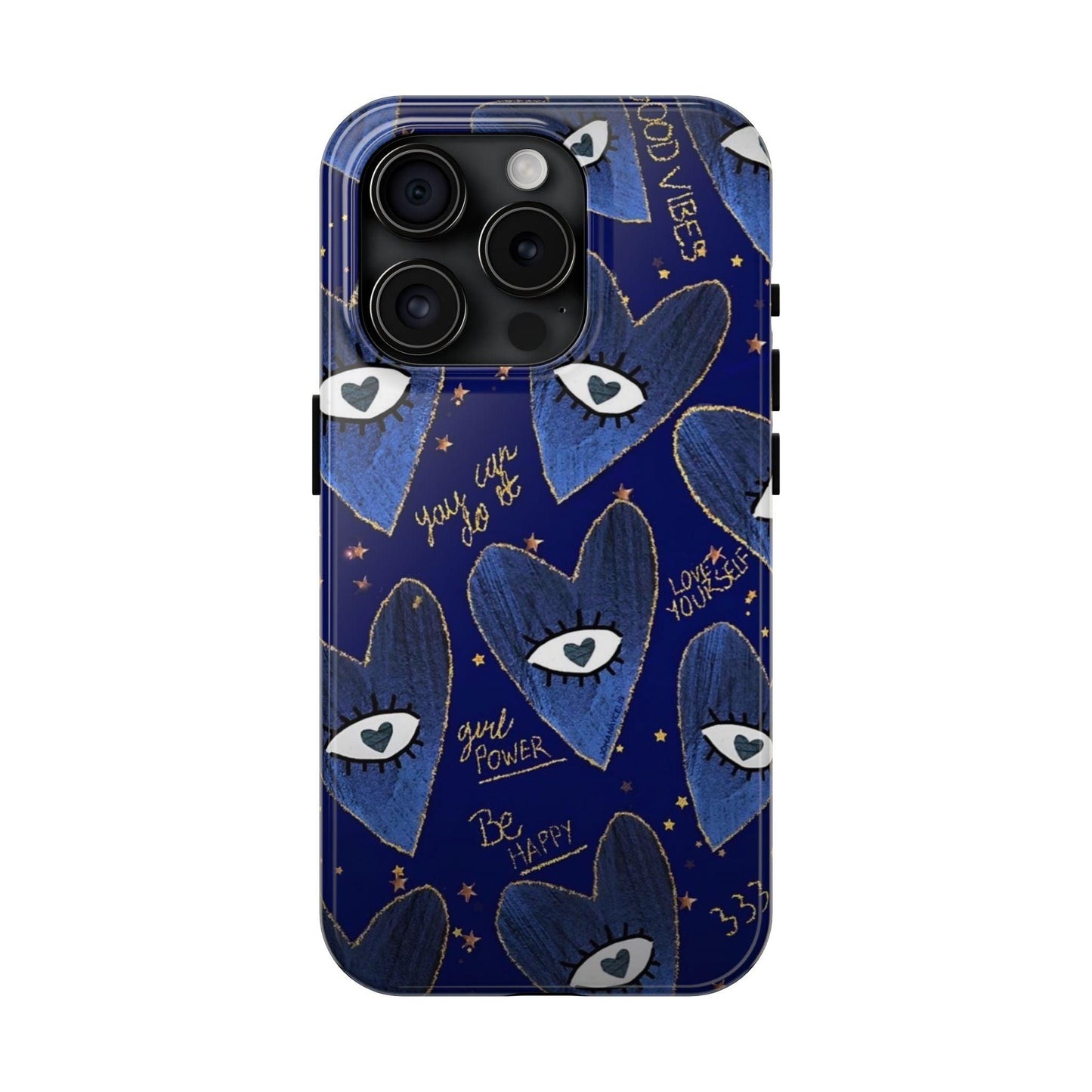 Lucky Midnight Blue Eyes Tough iPhone Cases